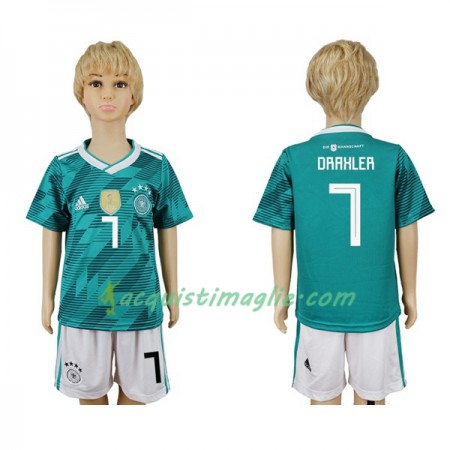 Divisa di Calcio Germania Draxler 7 Bambino Trasferta Mondiali 2018